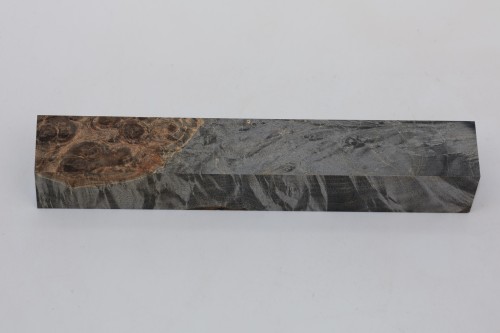 Klon jesionolistny czeczot grafit Ash-leaf Maple Burl Graphite stabilizowane drewno na długopis stabilized wood for pen blank