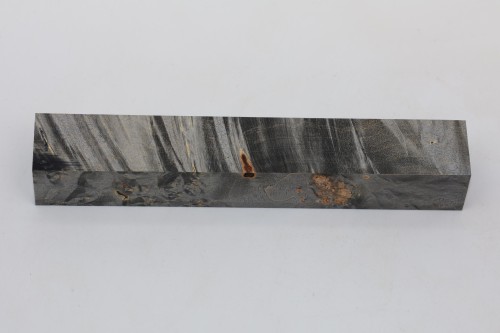 Klon jesionolistny czeczot grafit Ash-leaf Maple Burl Graphite stabilizowane drewno na długopis stabilized wood for pen blank