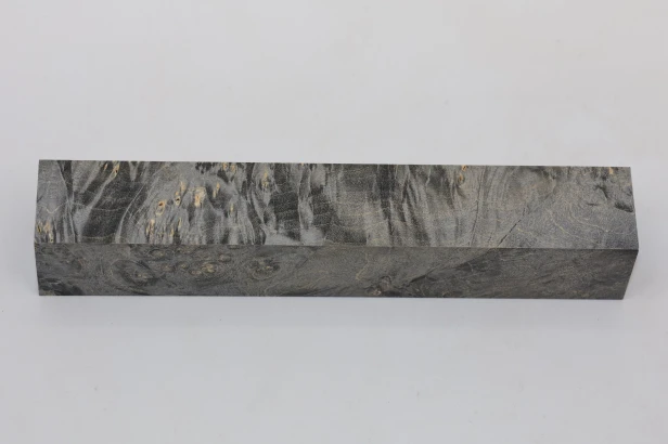 Klon jesionolistny czeczot grafit Ash-leaf Maple Burl Graphite stabilizowane drewno na długopis stabilized wood for pen blank