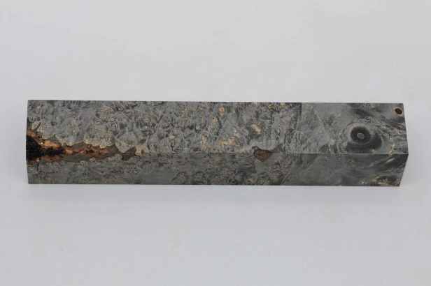 Klon jesionolistny czeczot grafit Ash-leaf Maple Burl Graphite stabilizowane drewno na długopis stabilized wood for pen blank