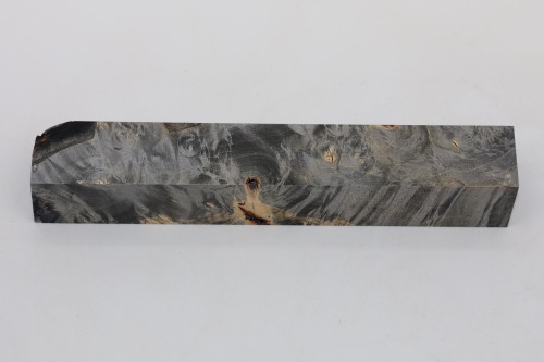 Klon jesionolistny czeczot grafit Ash-leaf Maple Burl Graphite stabilizowane drewno na długopis stabilized wood for pen blank
