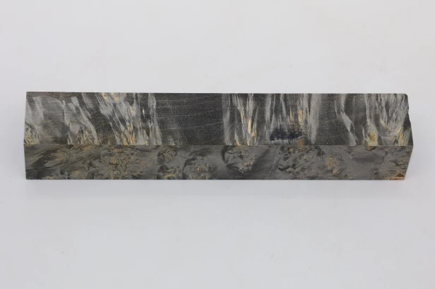 Klon jesionolistny czeczot grafit Ash-leaf Maple Burl Graphite stabilizowane drewno na długopis stabilized wood for pen blank