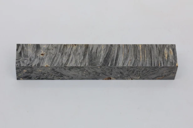 Klon jesionolistny czeczot grafit Ash-leaf Maple Burl Graphite stabilizowane drewno na długopis stabilized wood for pen blank