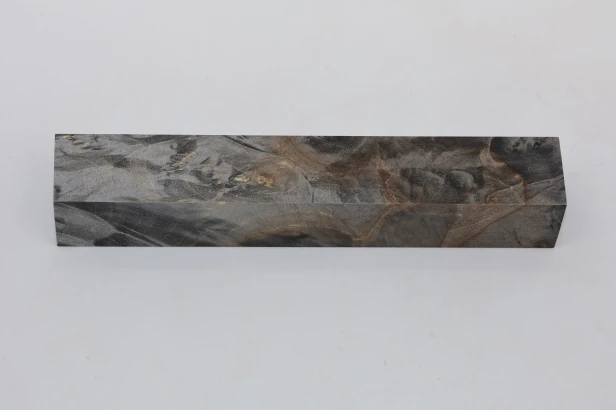 Klon jesionolistny czeczot grafit Ash-leaf Maple Burl Graphite stabilizowane drewno na długopis stabilized wood for pen blank