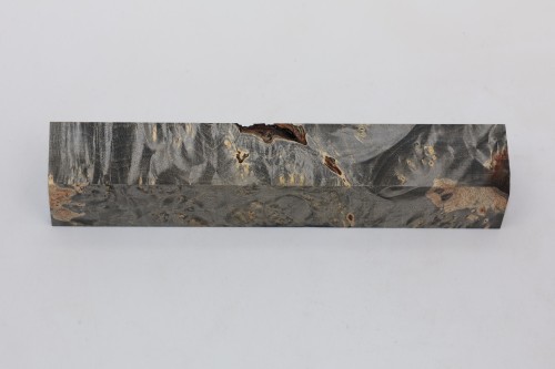 Klon jesionolistny czeczot grafit Ash-leaf Maple Burl Graphite stabilizowane drewno na długopis stabilized wood for pen blank