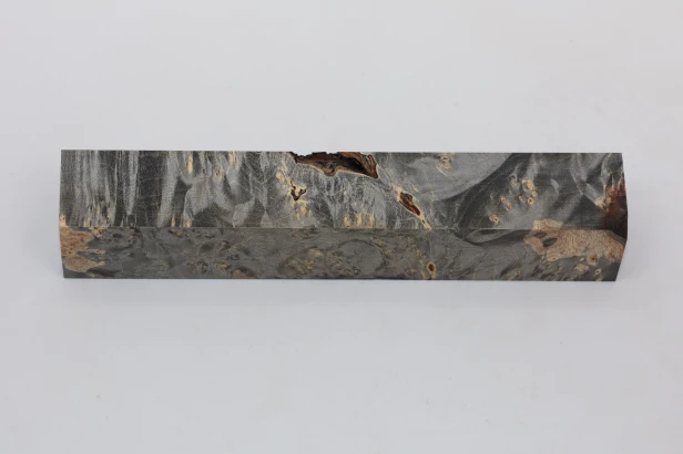 Klon jesionolistny czeczot grafit Ash-leaf Maple Burl Graphite stabilizowane drewno na długopis stabilized wood for pen blank