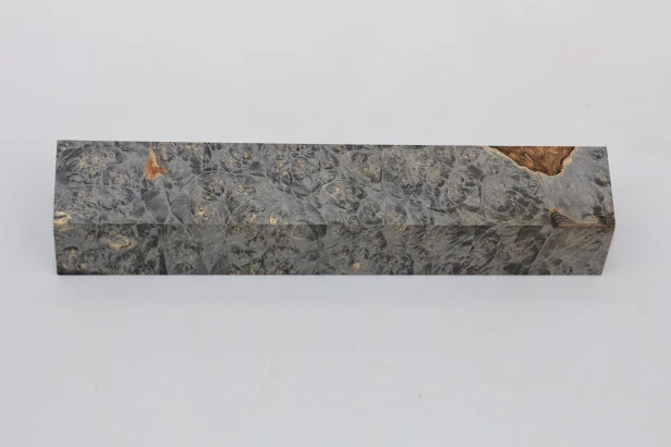 Klon jesionolistny czeczot grafit Ash-leaf Maple Burl Graphite stabilizowane drewno na długopis stabilized wood for pen blank