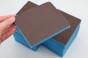 Gąbka ścierna szlifierska dwustronna PADY POLERSKIE 98x125x13 mm Blue Power P80
