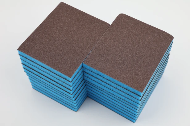 Gąbka ścierna szlifierska dwustronna PADY POLERSKIE 98x125x13 mm Blue Power P80
