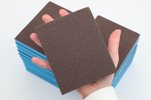 Gąbka ścierna szlifierska dwustronna PADY POLERSKIE 98x125x13 mm Blue Power P80