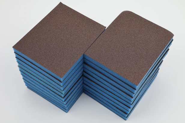 Gąbka ścierna szlifierska dwustronna PADY POLERSKIE 98x125x13 mm Blue Power P100