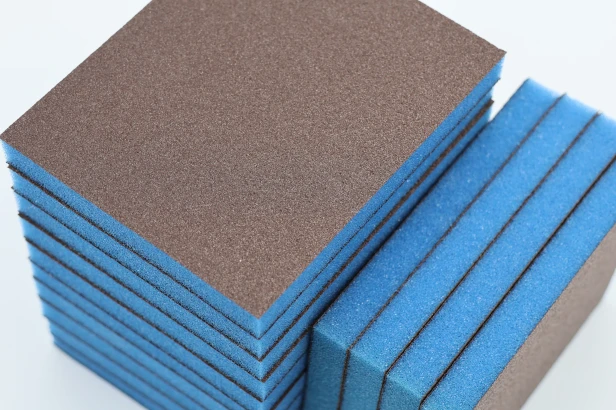 Gąbka ścierna szlifierska dwustronna PADY POLERSKIE 98x125x13 mm Blue Power P120