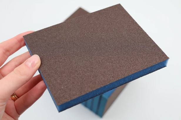 Gąbka ścierna szlifierska dwustronna PADY POLERSKIE 98x125x13 mm Blue Power P120