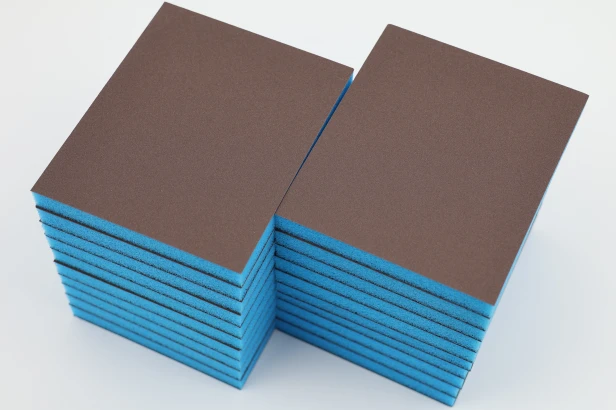 Gąbka ścierna szlifierska dwustronna PADY POLERSKIE 98x125x13 mm Blue Power P220