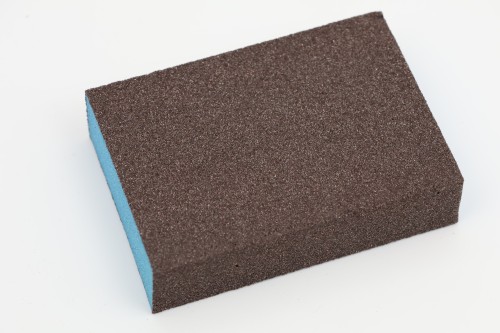 Gąbka ścierna kostka szlifierska czterostronny BLOK POLERSKI 69x98x26 mm Blue Power P80
