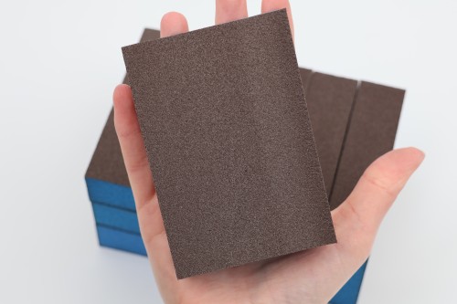 Gąbka ścierna kostka szlifierska czterostronny BLOK POLERSKI 69x98x26 mm Blue Power P180
