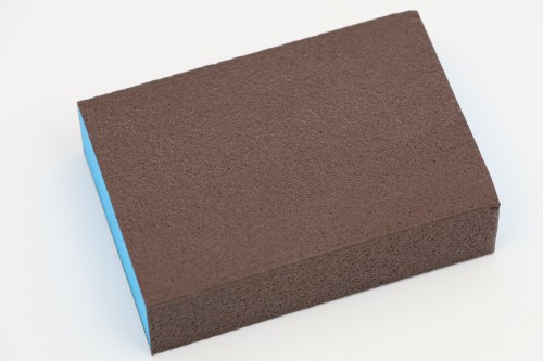 Gąbka ścierna kostka szlifierska czterostronny BLOK POLERSKI 69x98x26 mm Blue Power P220
