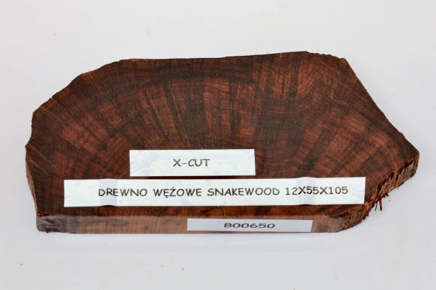 Drewno wężowe Snakewood X-CUT drewno na biżuterię wood for jewelry