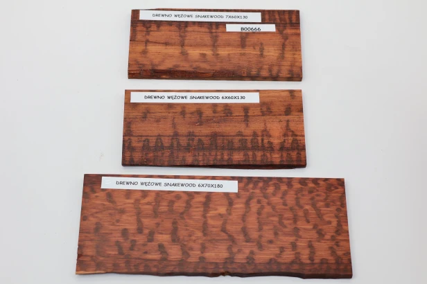 Drewno wężowe Snakewood drewno na biżuterię wood for jewelry