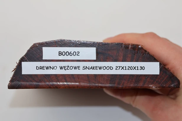 Drewno wężowe Snakewood drewno na biżuterię wood for jewelry