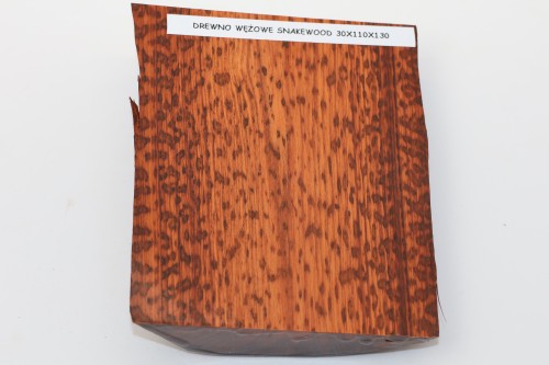 Drewno wężowe Snakewood drewno na biżuterię wood for jewelry