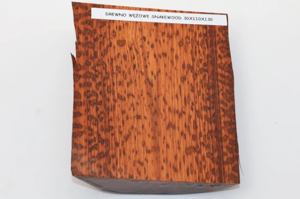 Drewno wężowe Snakewood drewno na biżuterię wood for jewelry