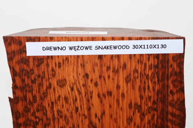 Drewno wężowe Snakewood drewno na biżuterię wood for jewelry