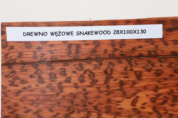 Drewno wężowe Snakewood drewno na biżuterię wood for jewelry