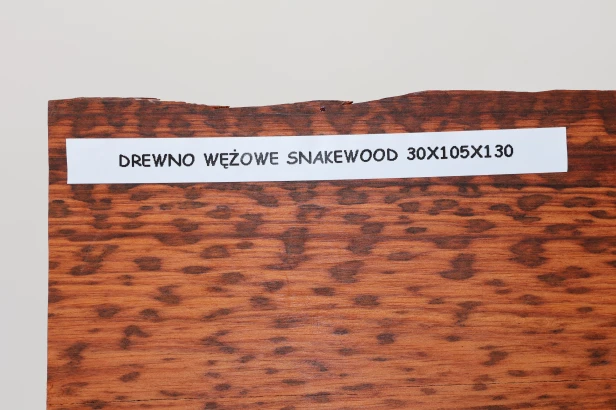 Drewno wężowe Snakewood drewno na biżuterię wood for jewelry