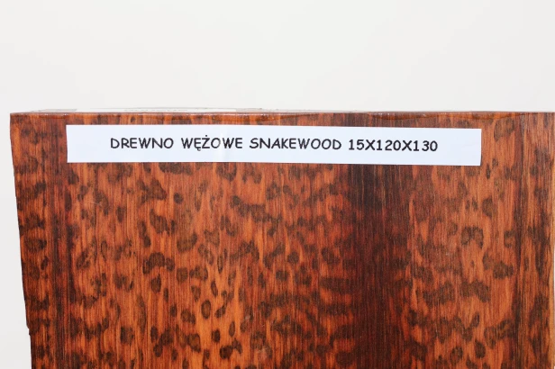 Drewno wężowe Snakewood drewno na biżuterię wood for jewelry