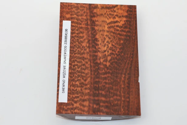 Drewno wężowe Snakewood drewno na biżuterię wood for jewelry
