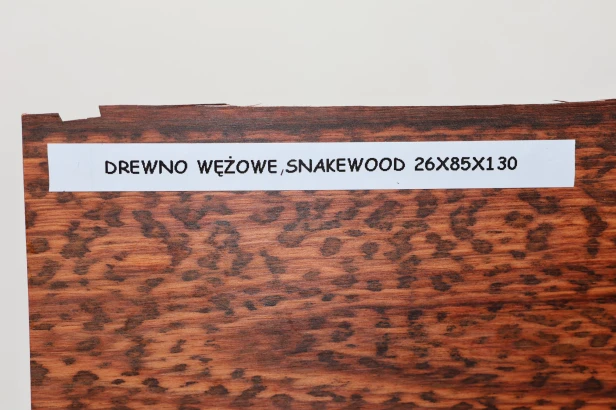 Drewno wężowe Snakewood drewno na biżuterię wood for jewelry