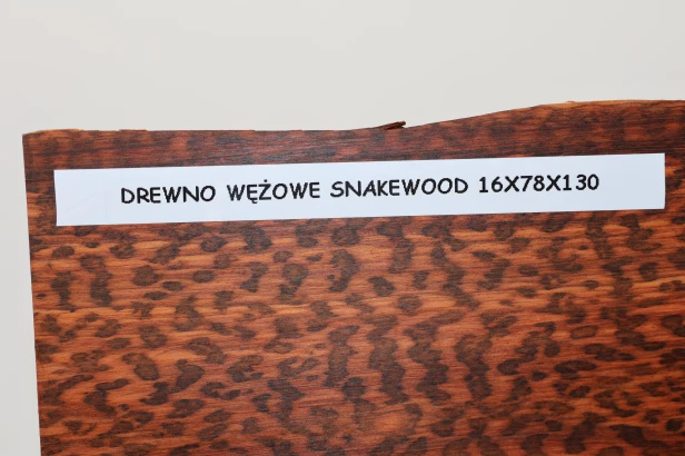 Drewno wężowe Snakewood drewno na biżuterię wood for jewelry