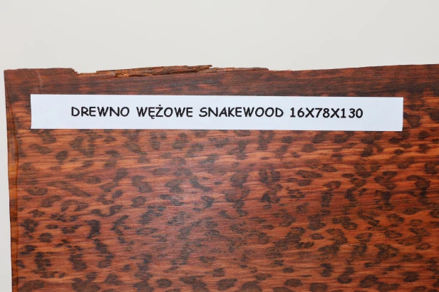 Drewno wężowe Snakewood drewno na biżuterię wood for jewelry
