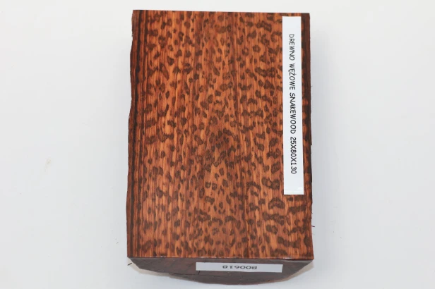 Drewno wężowe Snakewood drewno na biżuterię wood for jewelry