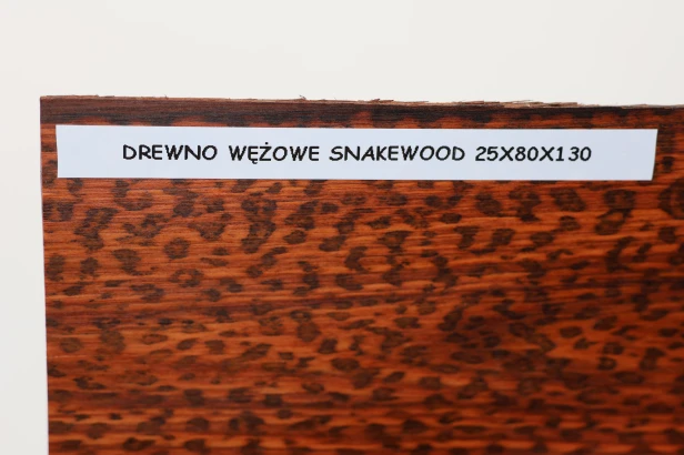 Drewno wężowe Snakewood drewno na biżuterię wood for jewelry