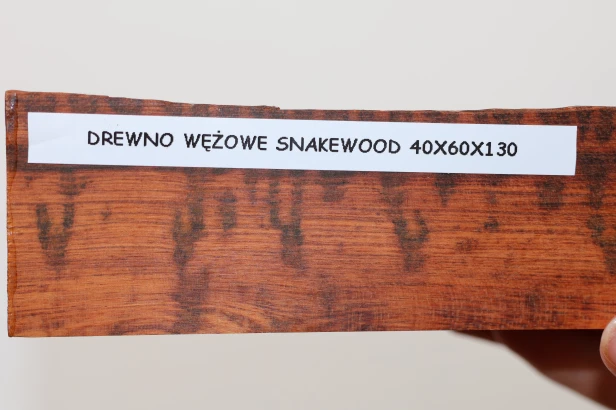 Drewno wężowe Snakewood drewno na biżuterię wood for jewelry