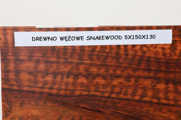 Drewno wężowe Snakewood drewno na biżuterię wood for jewelry