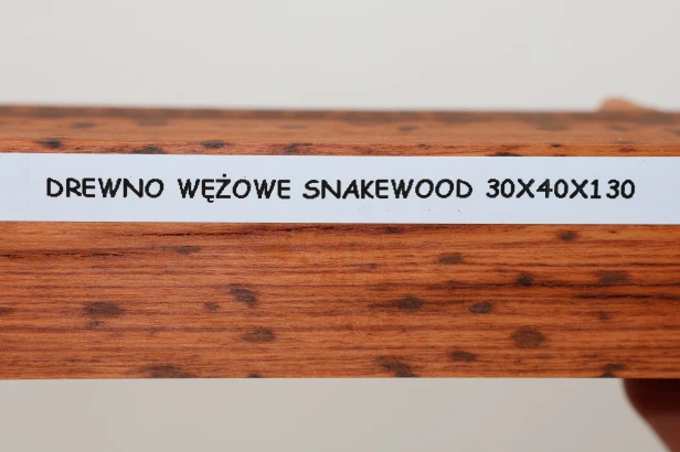 Drewno wężowe Snakewood drewno na biżuterię wood for jewelry