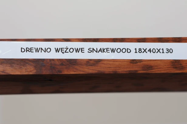 Drewno wężowe Snakewood drewno na biżuterię wood for jewelry