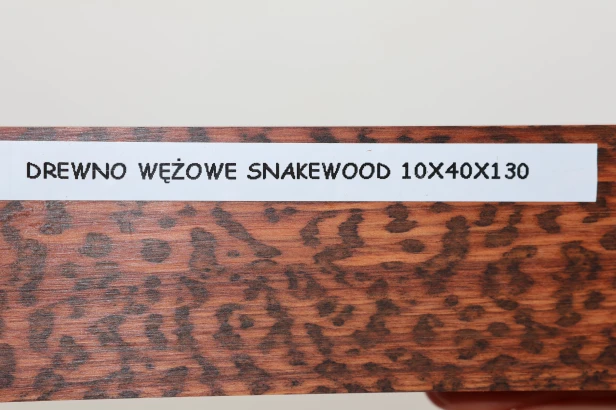 Drewno wężowe Snakewood drewno na biżuterię wood for jewelry