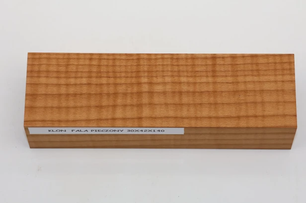 Klon pieczony fala Baked Maple Flame drewno na rękojeść noża wood for knife