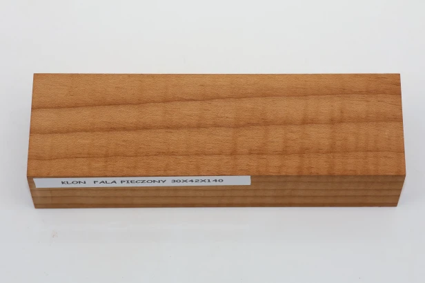 Klon pieczony fala Baked Maple Flame drewno na rękojeść noża wood for knife