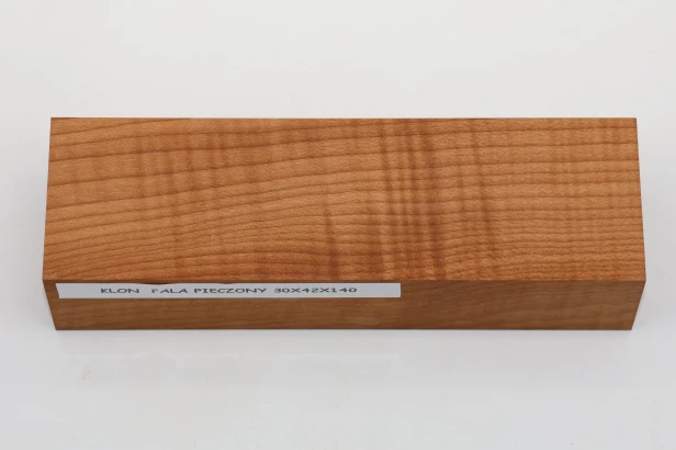 Klon pieczony fala Baked Maple Flame drewno na rękojeść noża wood for knife