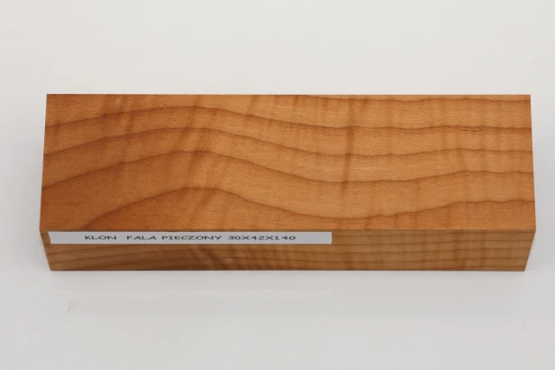 Klon pieczony fala Baked Maple Flame drewno na rękojeść noża wood for knife