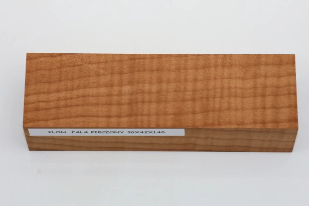 Klon pieczony fala Baked Maple Flame drewno na rękojeść noża wood for knife