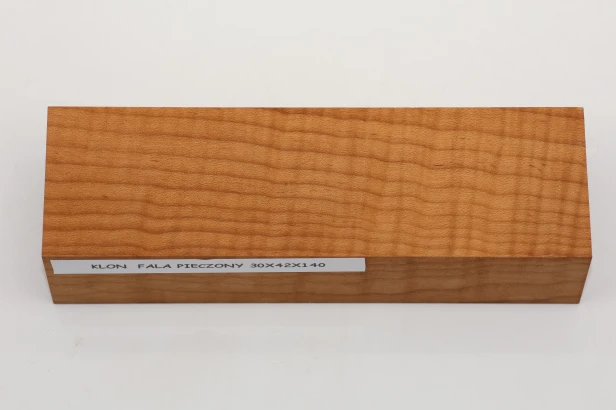 Klon pieczony fala Baked Maple Flame drewno na rękojeść noża wood for knife