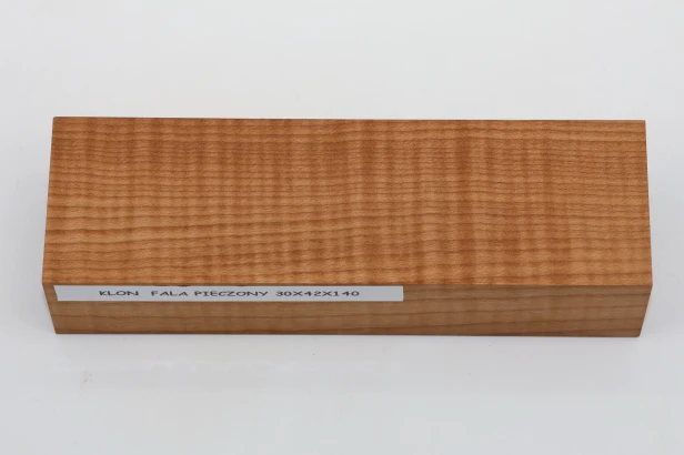 Klon pieczony fala Baked Maple Flame drewno na rękojeść noża wood for knife