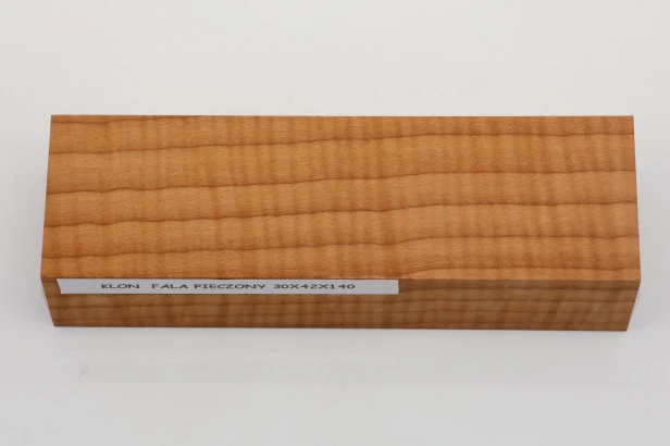 Klon pieczony fala Baked Maple Flame drewno na rękojeść noża wood for knife