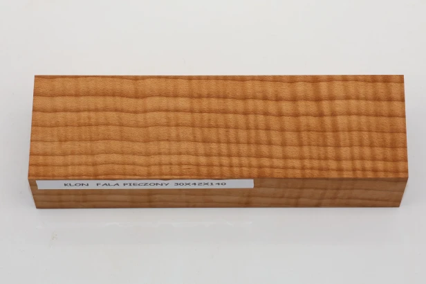 Klon pieczony fala Baked Maple Flame drewno na rękojeść noża wood for knife